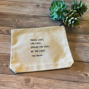 SUGARBOO & CO. | Travel Light ~ YOGI BHAJAN Canvas Zip Bag